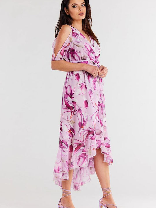 Awama Dress with Ruffle colorful