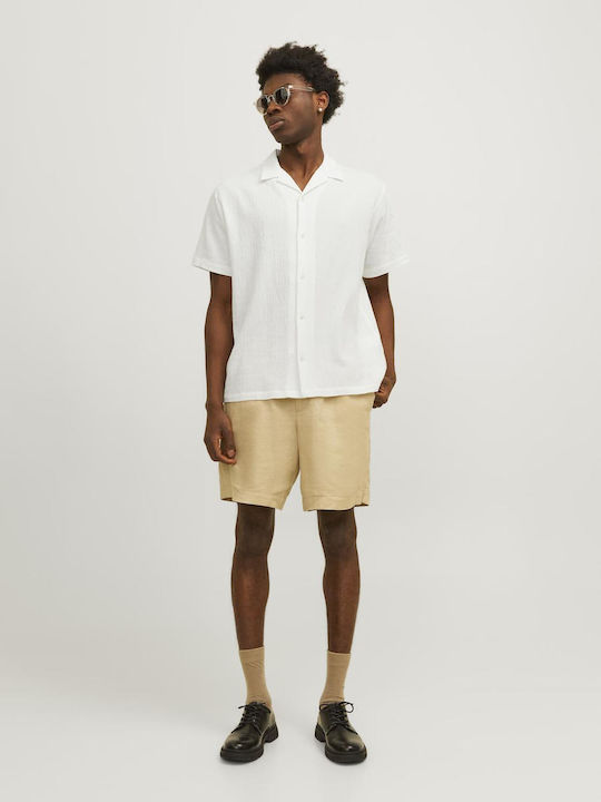 Short-sleeved Cotton Shirt White