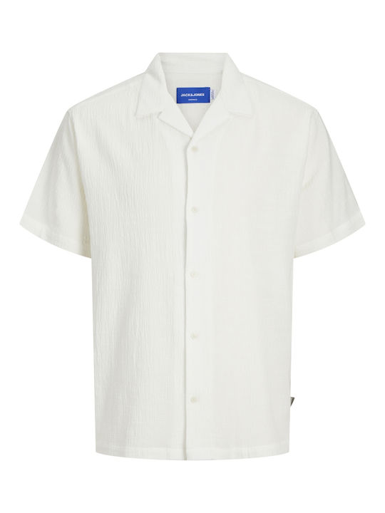 Short-sleeved Cotton Shirt White