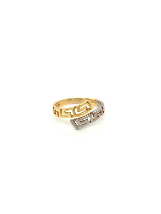 Women's Gold Ring K14 585° Myandros Bicolor