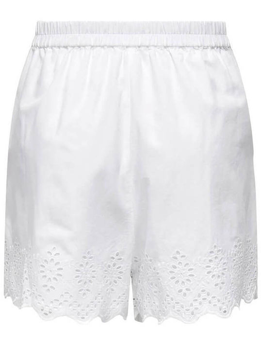 Only Women's Shorts Bright White