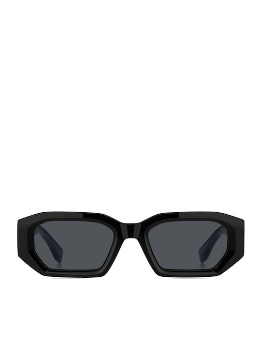 Tommy Hilfiger Unisex Sunglasses with Black Plastic Frame and Black Lens TJ0099/S 807/IR