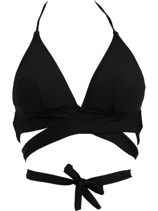 Menippe Bikini Τριγωνάκι Μαύρο