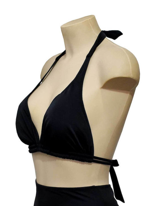 Bikini Σουτιέν με Ενίσχυση Μαύρο