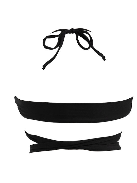 Menippe Bikini Τριγωνάκι Μαύρο
