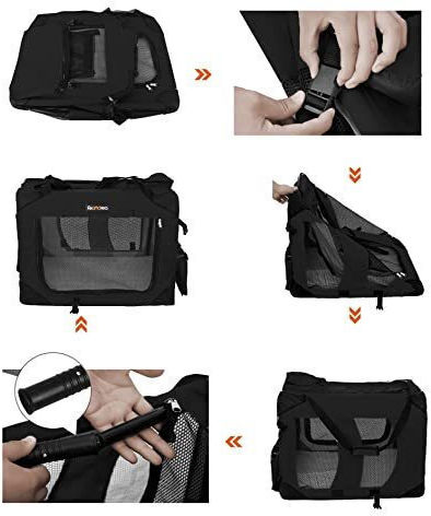 Songmics Dog and Cat Carrying Bag Black M102xP69xY69cm
