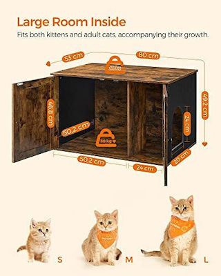 Songmics Cat Bed Brown