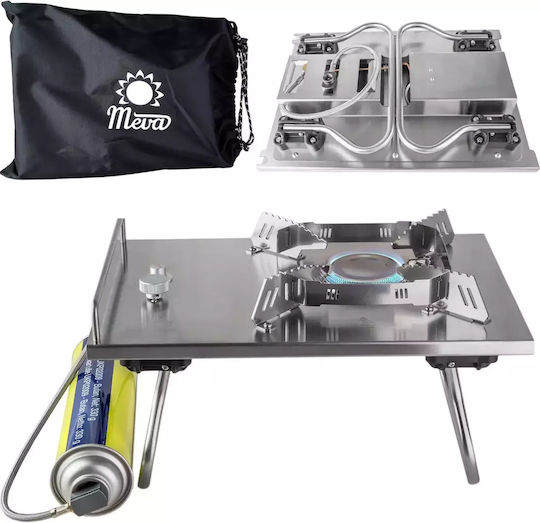 Meva Single Deluxe Camping-Kochgeschirr Gas Herd für Camping 36x25x20cm