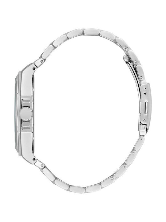 Beverly Hills Polo Club Watch Battery with Silver Metal Bracelet