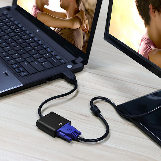 Retoo Converter Hdmi Male To Vga Female Black