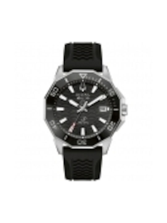 Bulova Marine Star Watch Battery with Black Rubber Strap