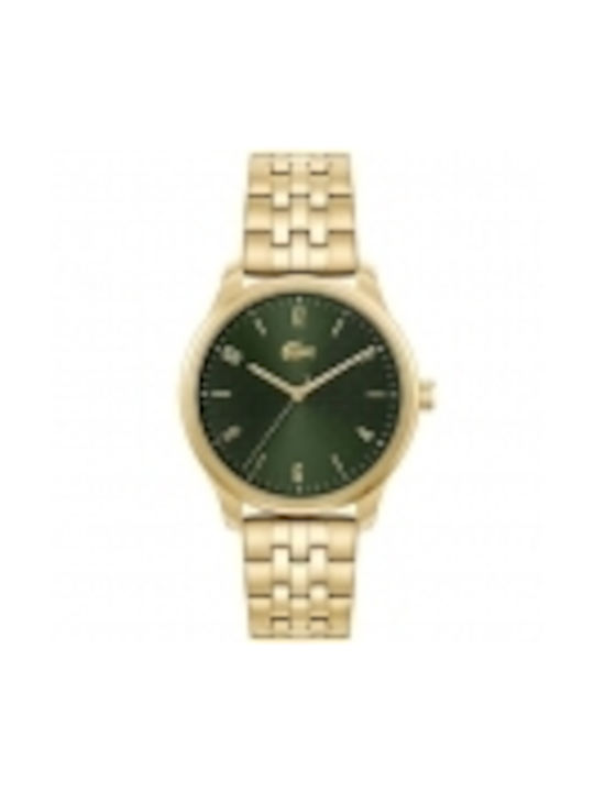 Lacoste Watch Battery with Gold Metal Bracelet