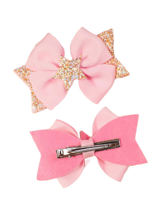 TakTakBaby Set of Kids Hair Clips with Hair Clip Multicolour in Pink Color 2pcs