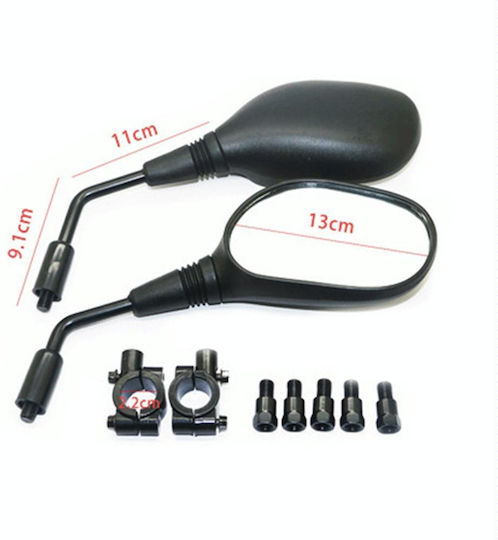 Motorcycle Mirrors for Keeway Easy 2pcs Orange