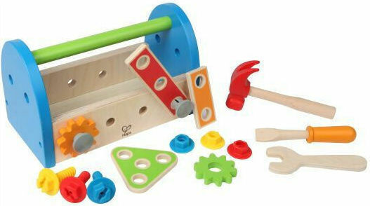 Hape Children's Tool Fix-it Blue 17pcs