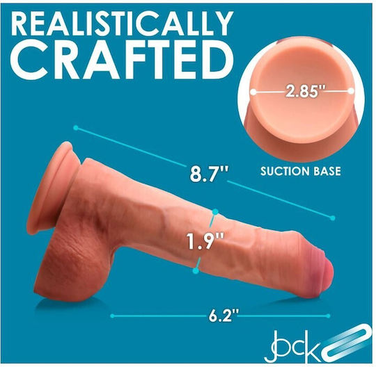Chisa Novelties Realistic Dildo with Balls and Suction Cup Flesh 22cm