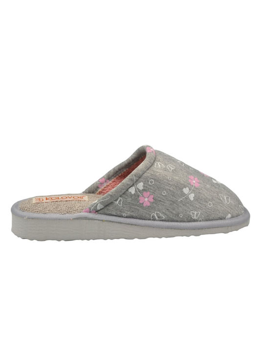 Kolovos Winter Women's Slippers in Gray color