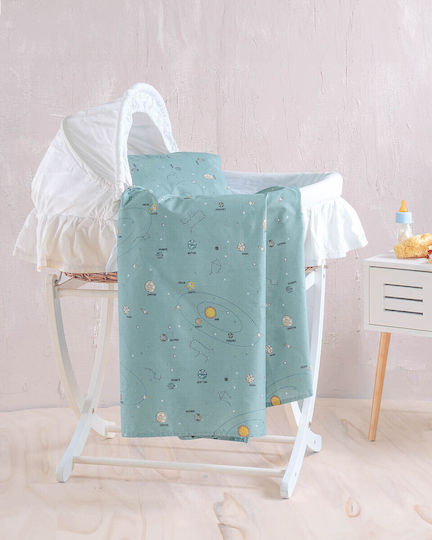 Rythmos Venus Crib Bumpers Classic Inside Green 43x200cm