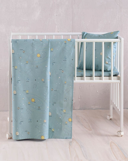 Rythmos Venus Crib Bumpers Classic Inside Green 43x200cm