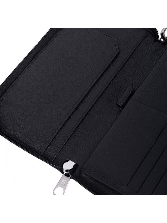 Leather Men's Wallet Classic with RFID Black