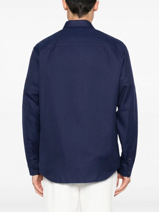 A.P.C. Men's Shirt Long Sleeve Cotton Blue