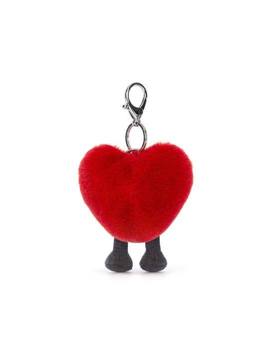 Ah4bc Jellycat Plush Heart Red Keychain 13x9x3cm