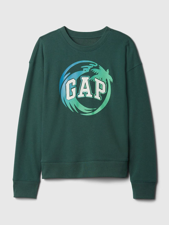 GAP Kids' Sweatshirt Moores Green Logo