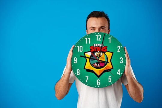 Koupakoupa Ceas de Perete pentru Copii Brawl Stars Leon Lemn 30εκ.