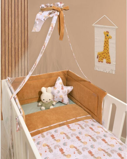 Baby Oliver Crib Bumpers Classic Inside Camel 34x210cm