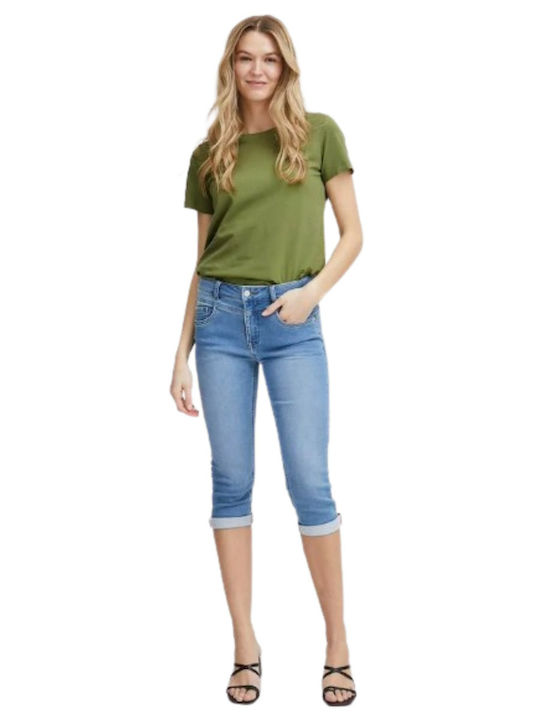 Fransa Damen T-shirt Khaki