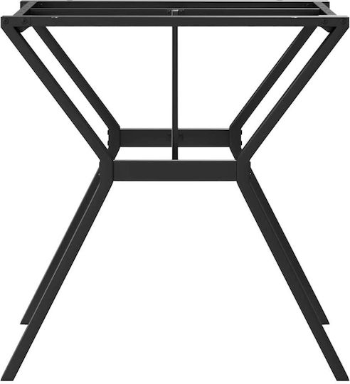 vidaXL Gusseisen Möbelbein Für Tisch / Beistelltisch 70x70x73cm Schwarz