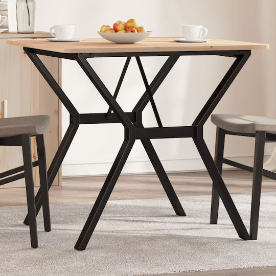 vidaXL Gusseisen Möbelbein Für Tisch / Beistelltisch 70x70x73cm Schwarz