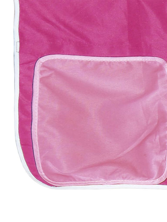 Kids Bed Loft Bed Single Pink for Mattress 80x200cm