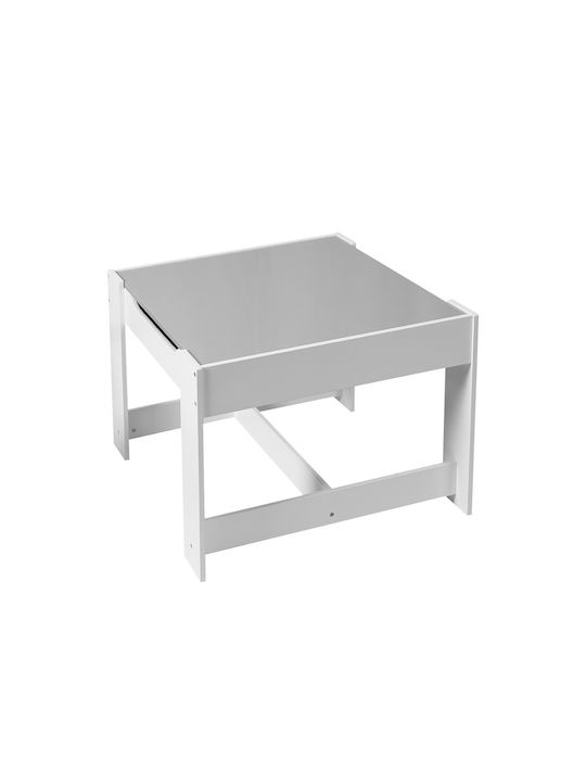 Kids Table Set with White Wooden Chairs