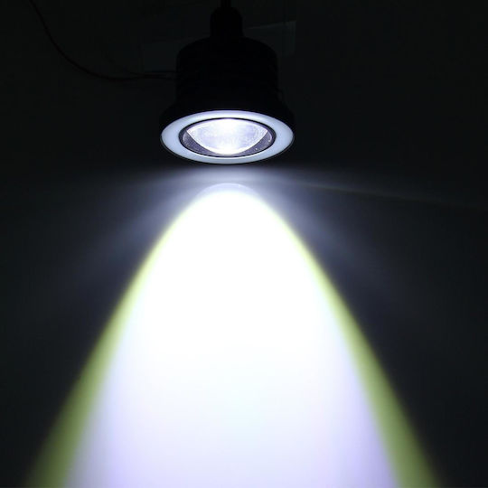 Round Foglights Car Volkswagen Up 12V 10W 6.35cm with White Lighting 2pcs