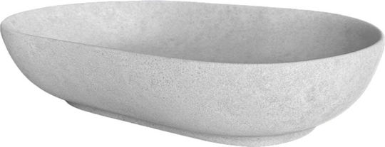 Rak Ceramics Επικαθήμενος Νιπτήρας Πορσελάνης 55x36cm Γκρι