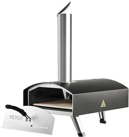 Vevor Pizza Oven Wood 54x41x69cm Black