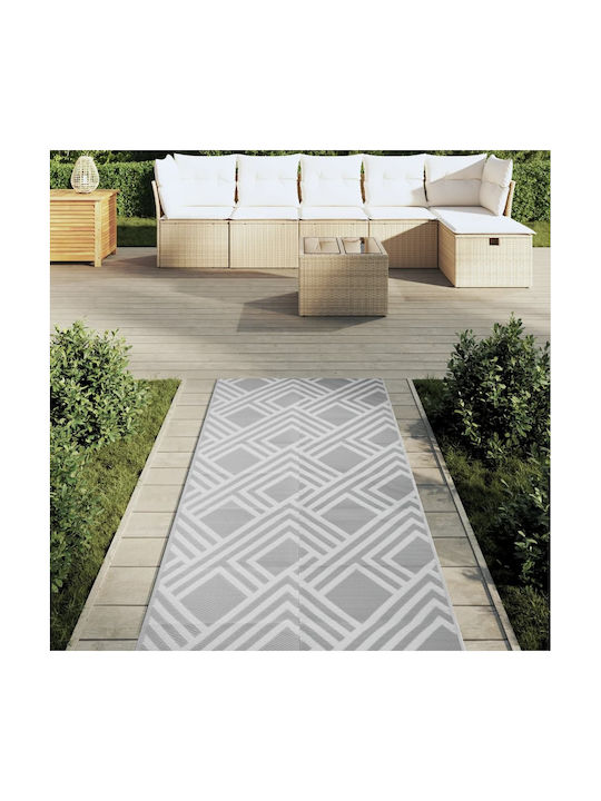 vidaXL Rug Outdoor Rectangular Grey