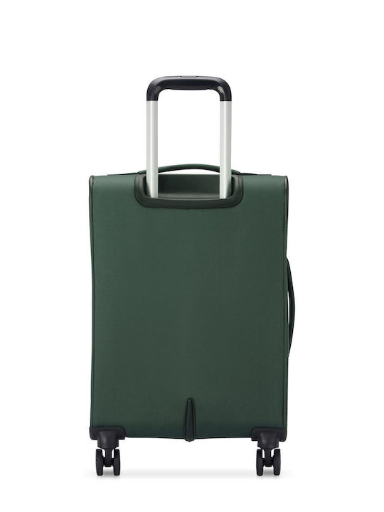 Delsey Cabin Fabric Green Suitcase With 4 Wheels Height 56cm 343080103
