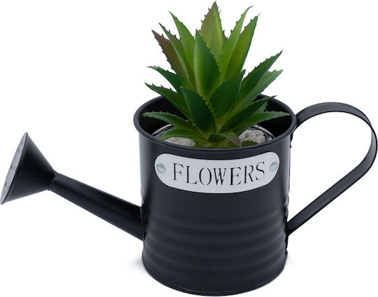 Uncle George Planter Metal Black 10.5x10.5x10.5cm.