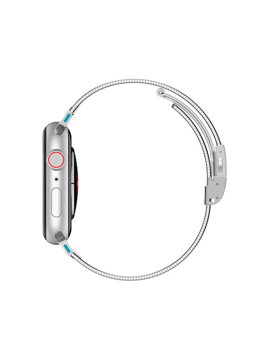 Spigen Sgp Sleek Link 316l Edelstahl Apple Watch Serie Ultra 1/2 49mm 45mm 44mm 42mm Silber Amp07224