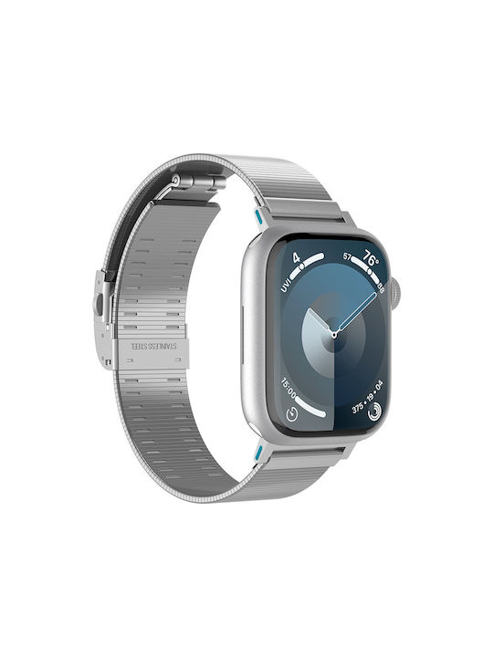 Spigen Sgp Sleek Link 316l Edelstahl Apple Watch Serie Ultra 1/2 49mm 45mm 44mm 42mm Silber Amp07224