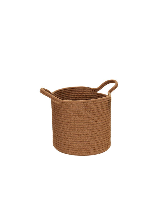 The Home Deco Factory Set of Decorative Baskets Plastic with Handles White 3pcs