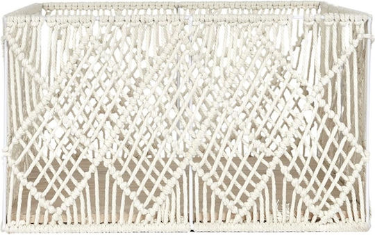 The Home Deco Factory Комплект декоративни кошници с дръжки White 37x27x21бр 3бр