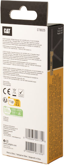 CAT Φωτισμός Εργασίας Επαναφορτιζόμενος LED IPX4 με Φωτεινότητα έως 400lm Ct8025