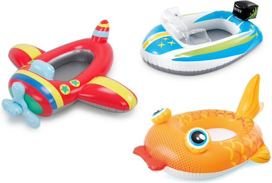 Intex Children's Inflatable Boat Orange 94x132cm Inflatable fish