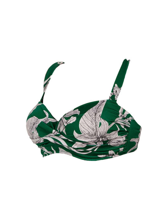 Rock Club Bikini Bra Green