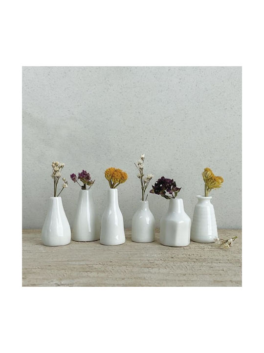 Synchronia Decorative Vase White 3.4x2x4.5cm