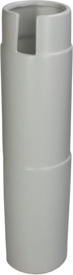 ArteLibre Vază Decorativă Ceramică Alb 10.5x10.5x39.5cm 1buc