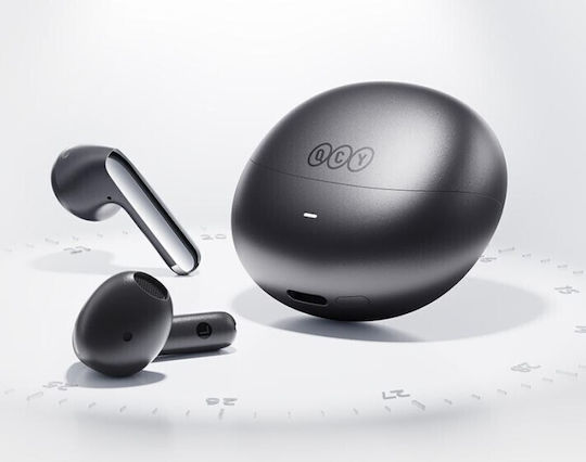QCY AilyBuds Pro HT10 Bluetooth Handsfree Earphones with Sweat Resistance and Charging Case Black